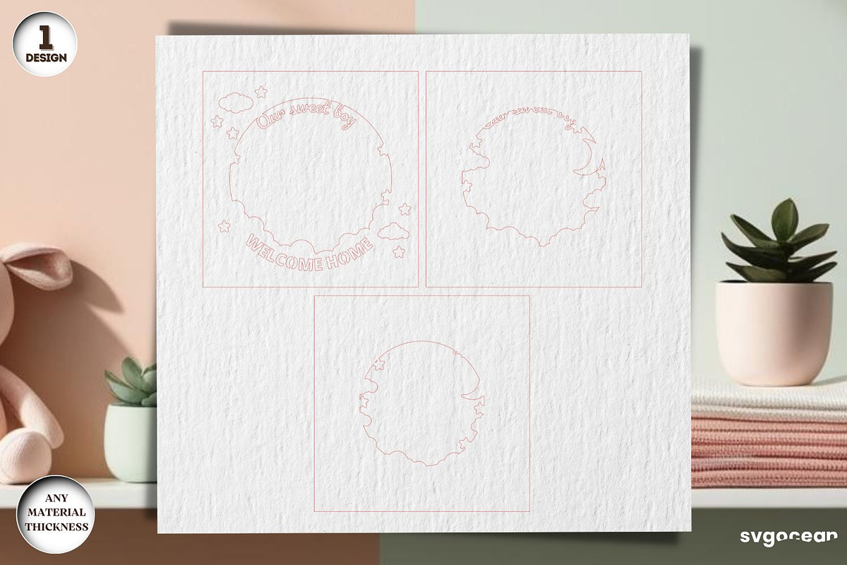 Shadow Box Frames Laser Cut Bundle, a Decorative Illustration by svgocean (Photo 11 of 13)