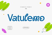 Vatulemo - Experimental Sans Serif, a Sans Serif Font by Pixesia Studio (Thumbnail 1 of 14)