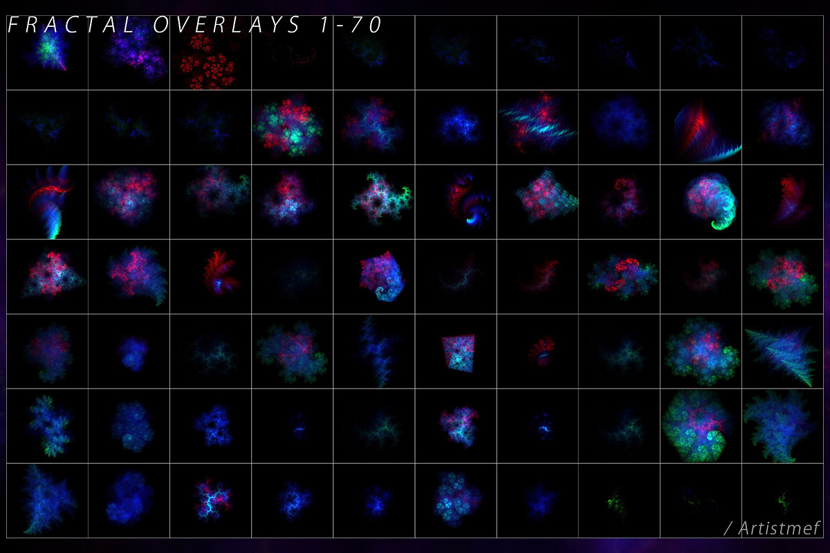 Ayahuasca Fractal Photo Overlays, a Texture Graphic by ArtistMef (Photo 4 of 11)