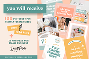 Enchanting Pinterest Templates, a Social Media Template by Design Pixie (Thumbnail 2 of 6)