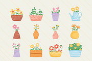 Cute Florist Icons Set, a Templates & Theme by studiogstock (Thumbnail 1 of 4)