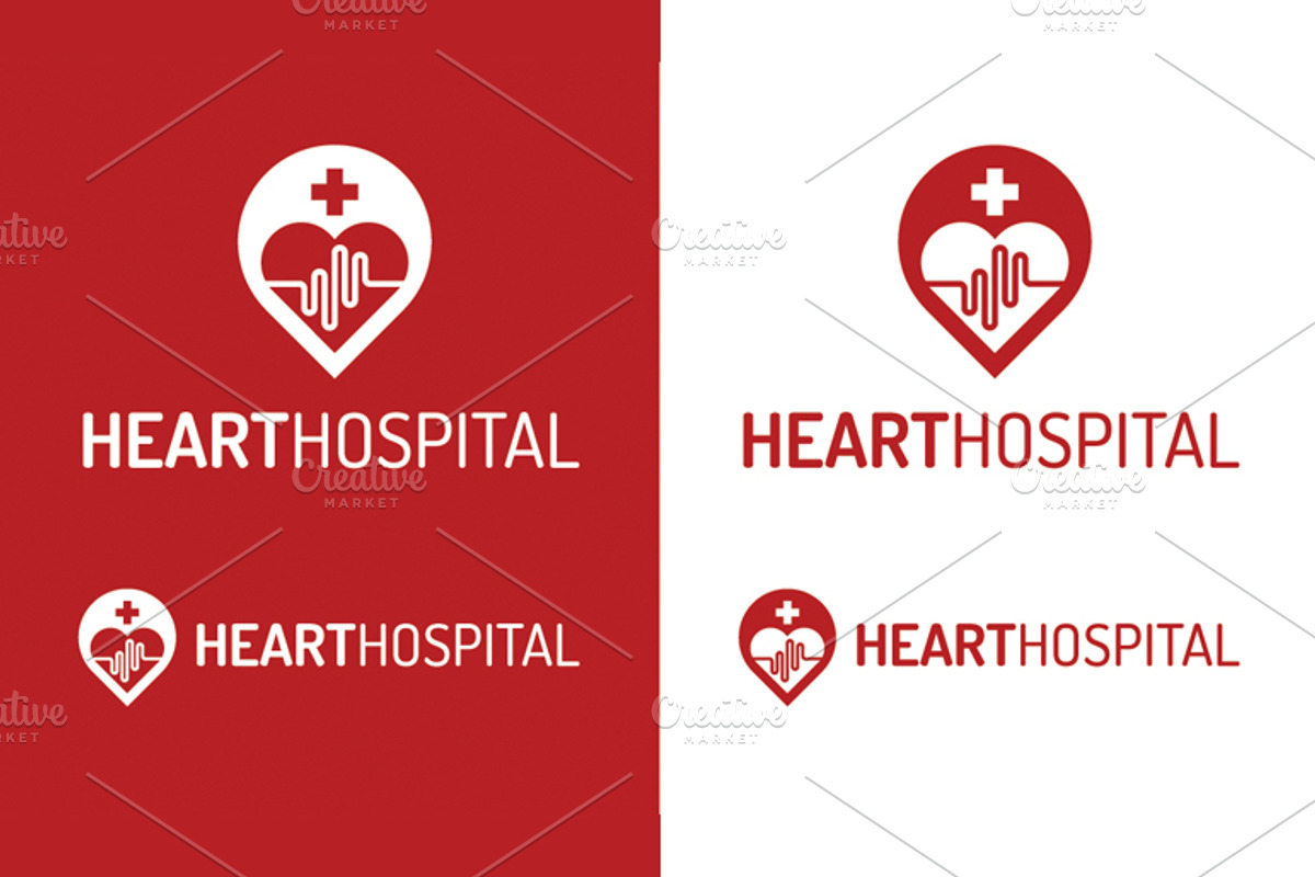 Heart Hospital Logo Template, a Branding & Logo Template by Dizaino-paslaugos (Photo 3 of 3)