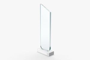 Peak Glass Award Trophy 3D Model