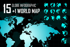 Infographic World Map, an Object Graphic by Pitchlook.Studio