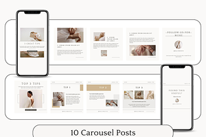 Minimalist Instagram Canva Templates