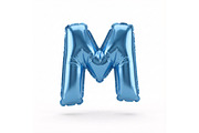 Blue Metallic Letter M Foil Balloon, a School & Education Photo by shahsoft (Thumbnail 1 of 2)