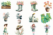 Whimsical Spring Gardening Clipart, an Illustration by Designworld (Thumbnail 5 of 6)