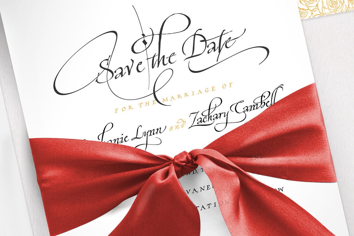 Cardinal - Italic script trio preview 5