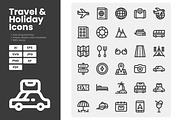 Travel And Holiday Icons, an Outline Icon by erifqizeicon (Thumbnail 3 of 3)