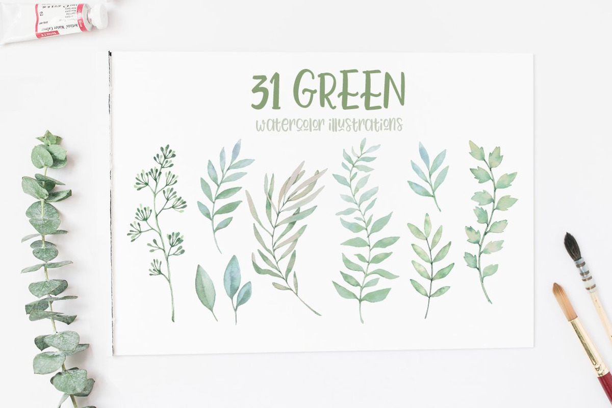 Floral bundle | Watercolor SALE, a Decorative Illustration by Kate Macate (Photo 12 of 28)