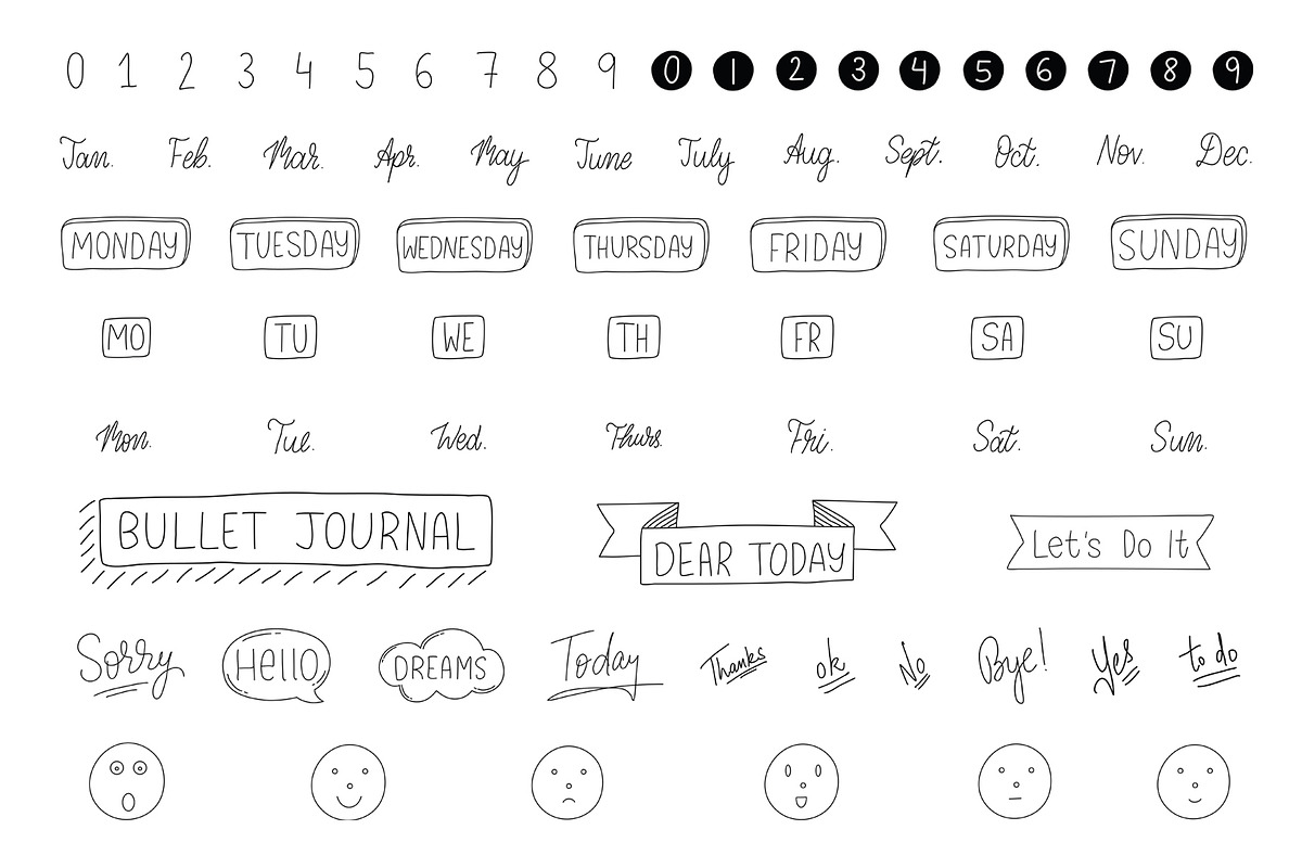 Journal/Planner elements-Vector Icon, an Icon by aivos (Photo 4 of 7)