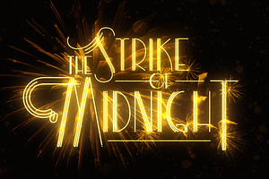 New Year Deco: Art Deco Festive Font