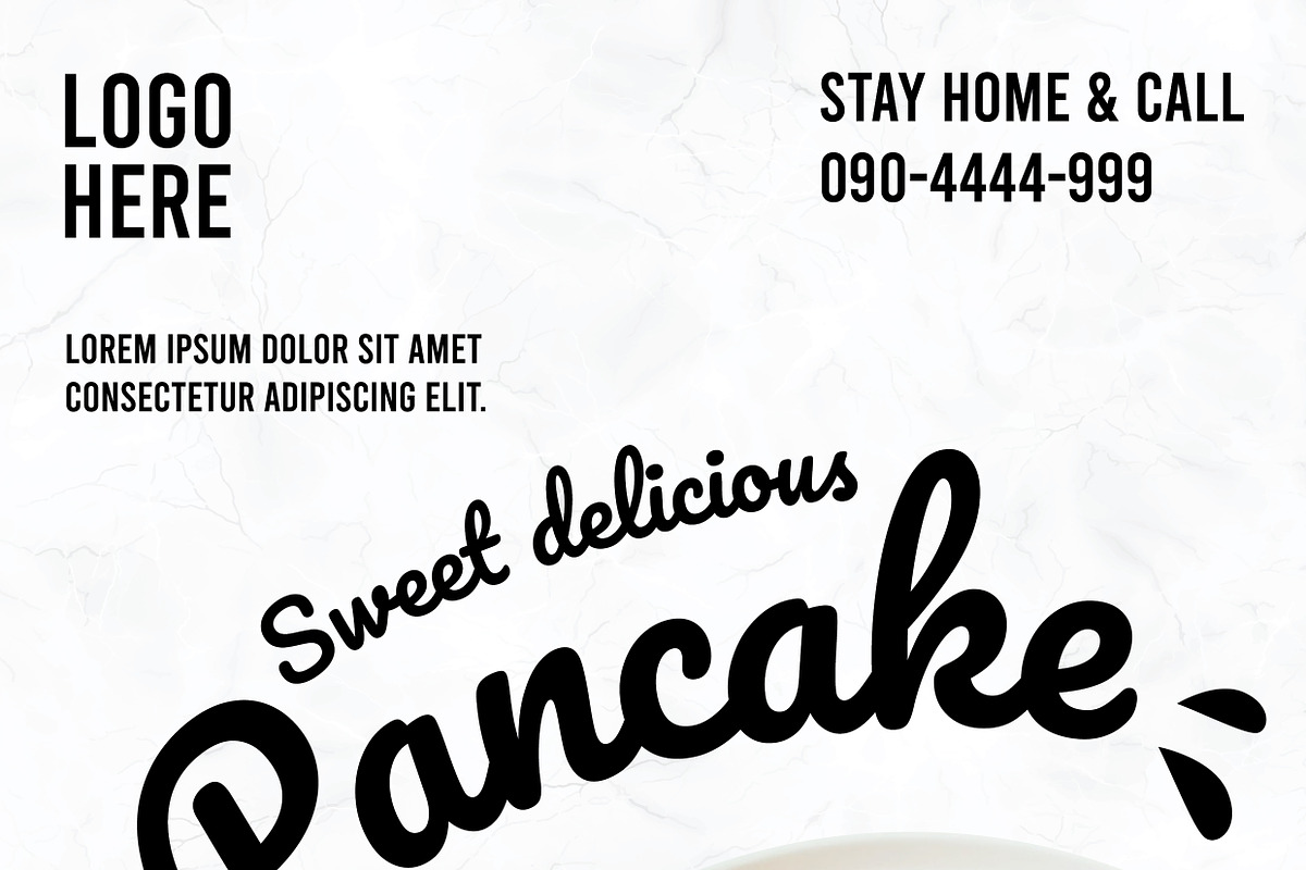 Modern Pancake Menu Design Template, a Brochure Template by Jogiia Digital (Photo 2 of 3)