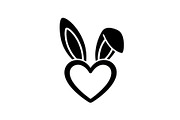 Cute Bunny Love Silhouette Icons, an Illustration by Creativeshirt (Thumbnail 50 of 51)
