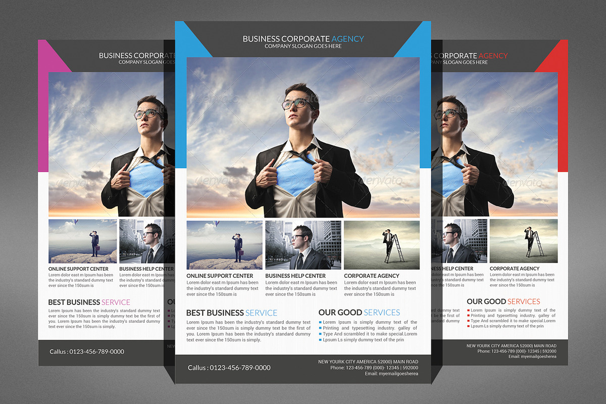66 Corporates Flyers Bundle, a Flyer Template by Graphic Templates (Photo 64 of 67)