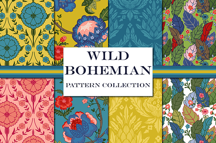 Wild Bohemian Patterns Seamless, a Pattern Graphic by RachelStudio