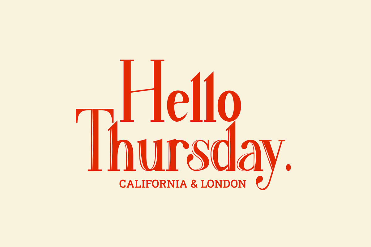 mikazora || Beautiful Display Font preview 4