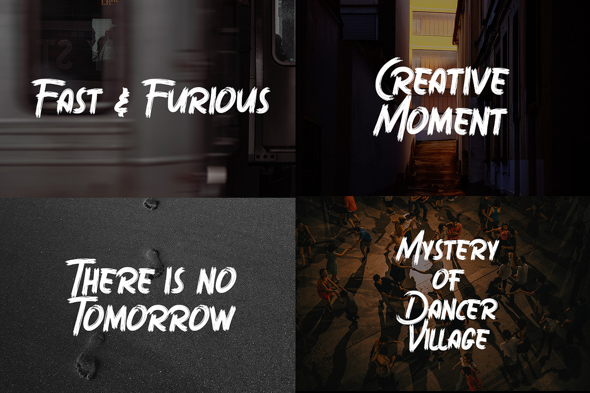 Sabotase - The Brush Font preview 8