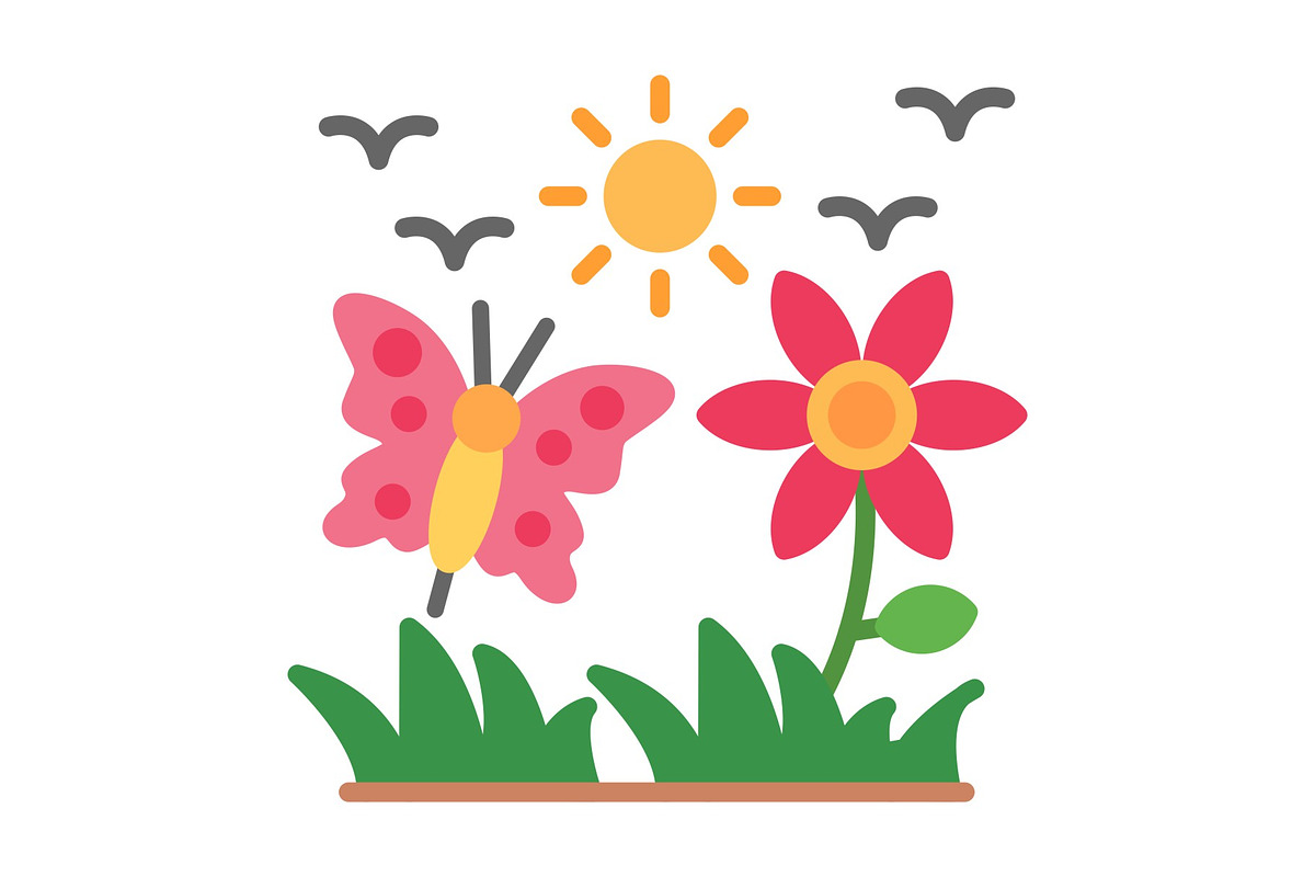 Summer Flat Icon, a Duotone Icon by Pexelpy (Photo 1 of 2)