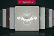 Set of ready design for invitations, an Illustration by ARSCOR (Thumbnail 1 of 6)