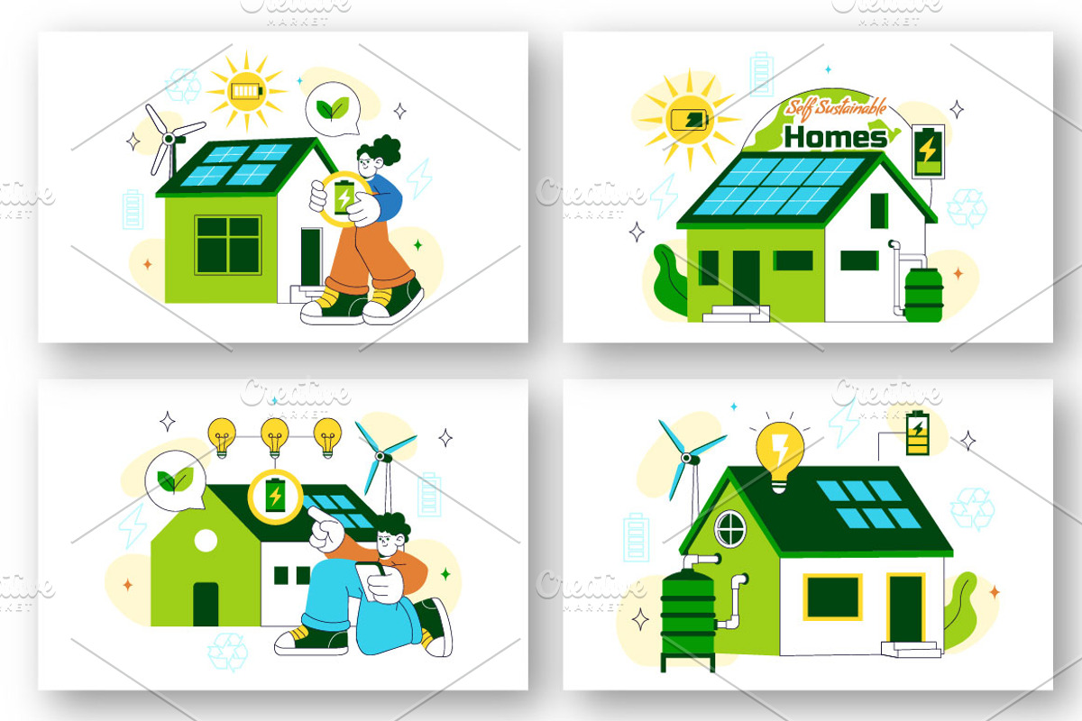 10 Self Sustainable Homes, a Technology Illustration by denayunebgt (Photo 3 of 4)