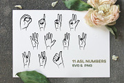 ASL SVG Bundle American Sign Hands, an Education Illustration by InkCloudDesign (Thumbnail 10 of 14)