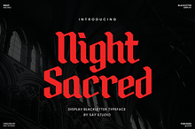 Night Sacred – Gothic Blackletter