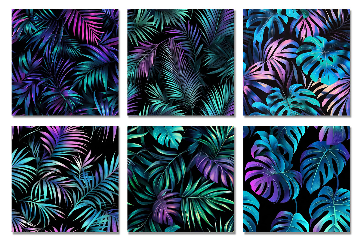 Dark Tropical Shimmer Digital Paper, a Texture Graphic by Dream Creation (Photo 7 of 7)