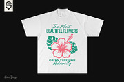 Inspiring Hibiscus Floral T-shirt, a Graphic by shaondesigns (Thumbnail 2 of 5)