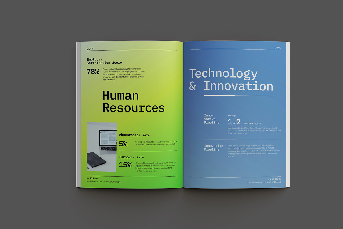 Elegant KPI Report preview 7