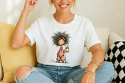 Whimsical Black Afro Fairy Clipart, an Illustration by OK Design (Thumbnail 6 of 6)