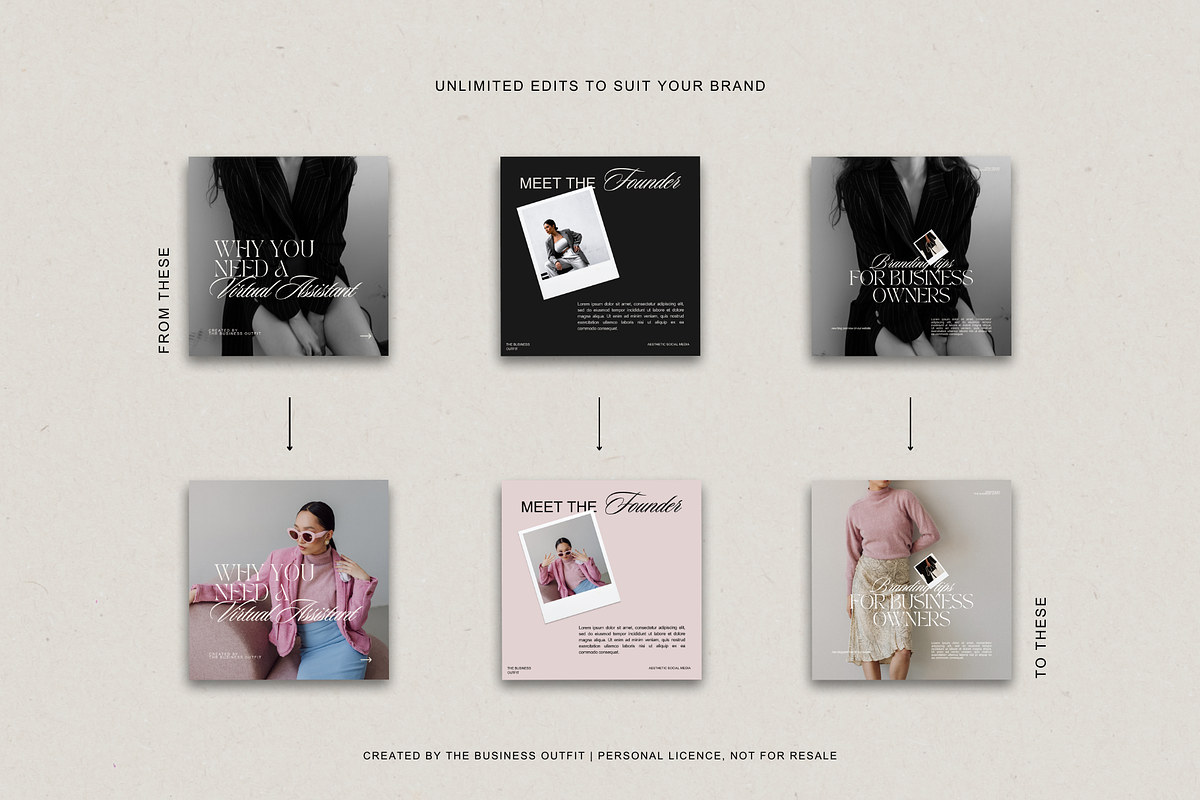 Canva | Luxe Instagram Posts Stories, a Social Media Template by thebusinessoutfit (Photo 11 of 14)