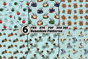 Whimsical Winter Patterns SVG Bundle, a Pattern Graphic by one-touch (Thumbnail 1 of 17)
