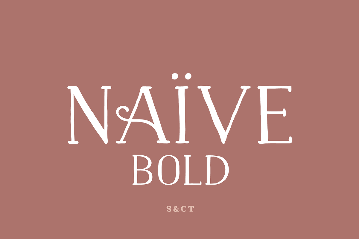 Naive Bold & Fantaisies, a Handwritten Font by S&C Type (Photo 1 of 6)