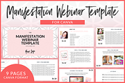 Manifestation Webinar CANVA Template, a Presentation Template by Coral Antler (Thumbnail 1 of 3)