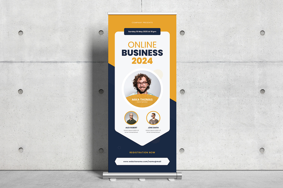 Conference Roll-up Banner, a Flyer Template by Pixelpick (Photo 2 of 2)