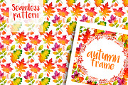 Autumn leaves. Watercolor set., a Decorative Illustration by AlexGreenArt (Thumbnail 11 of 11)