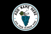Vintage Wine logo template, a Branding & Logo Template by Veksy Logo Design Shop (Thumbnail 1 of 5)