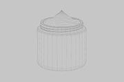 Cream jar High quality 3d model, an Object 3D Model by fahad121 (Thumbnail 6 of 7)