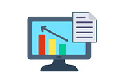 Statistics Flat Icon, a Duotone Icon by Pexelpy (Thumbnail 1 of 2)