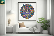 Mandala V2 | Boho Cat Vector Art, an Illustration by pixaroma (Thumbnail 3 of 10)