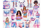 Bubble Tea Clipart Drinks PNG Bundle, a Food Illustration by GlamArtZhanna (Thumbnail 5 of 6)