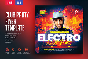 Electro Night Party Flyer