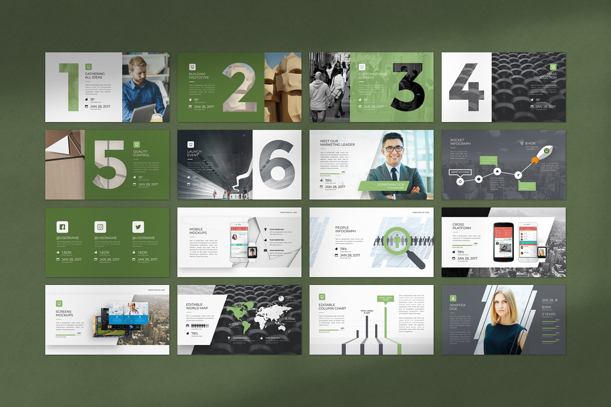 Revenue PowerPoint Template, a Presentation Template by Creathrive Design (Photo 5 of 6)