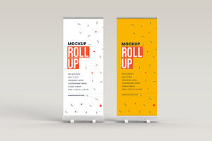 Roll Up Banner Mockup