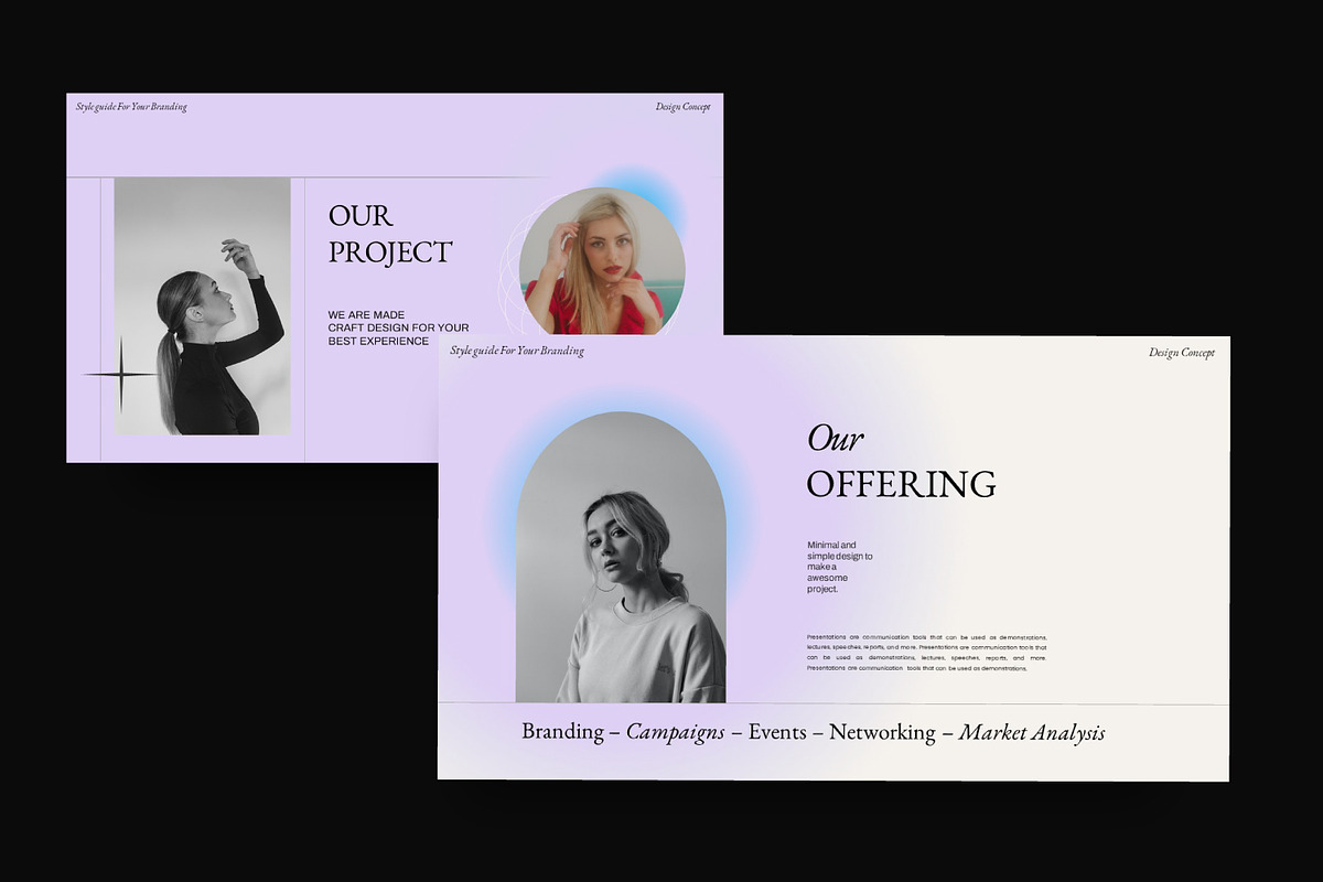 Nineties Brand Media Kit Powerpoint, a Presentation Template by Dirtytemp Studio (Photo 4 of 11)