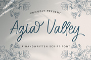 Agia Valley - Handwritten Font, a Script Font by StringLabs (Thumbnail 1 of 9)