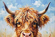 Highland Cows Bundle Set, an Animal Illustration by PLUM&FIGS (Thumbnail 11 of 14)