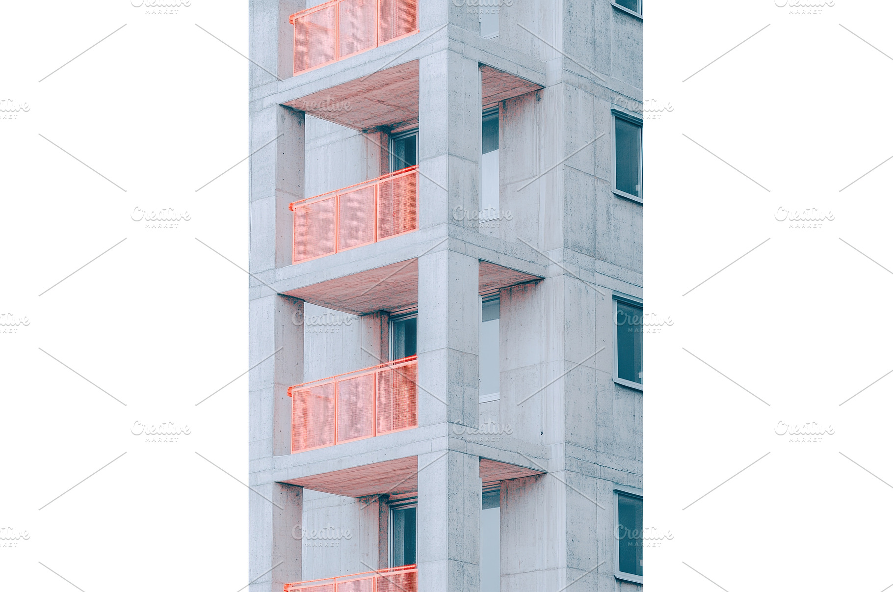Modern apartment building with, an Architecture Photo by Lermont51