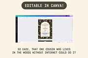 Garden Wedding Invitation Editable, a Design Template by Blue River Studio (Thumbnail 5 of 5)